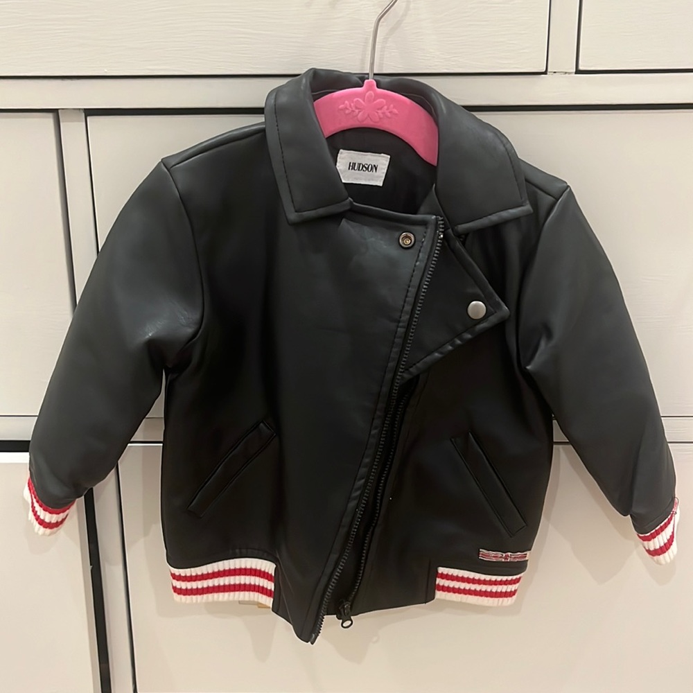 Never worn Hudson leather coat. 18months